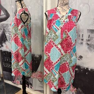 NWT Aventura Gia Multicolor Patchwork Dress